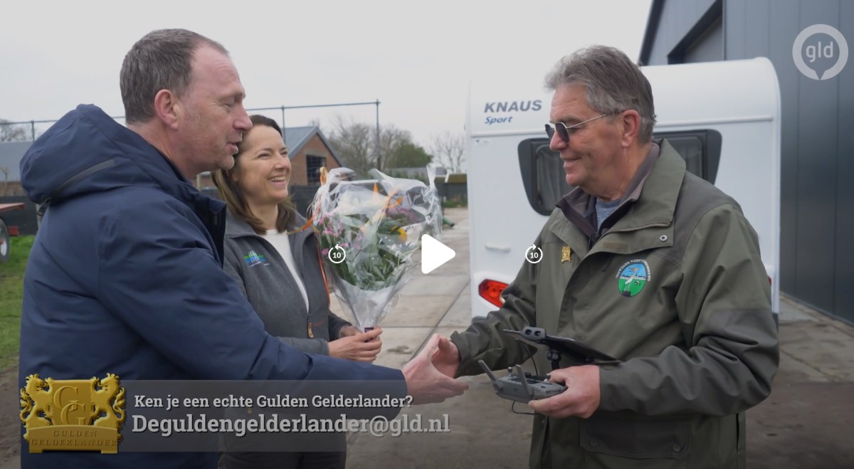 Gulden Gelderlanderbroche voor Jan Slagboom