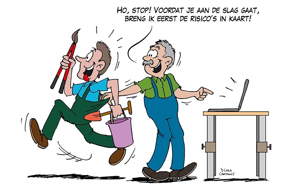 Cartoon arbo veiligheid